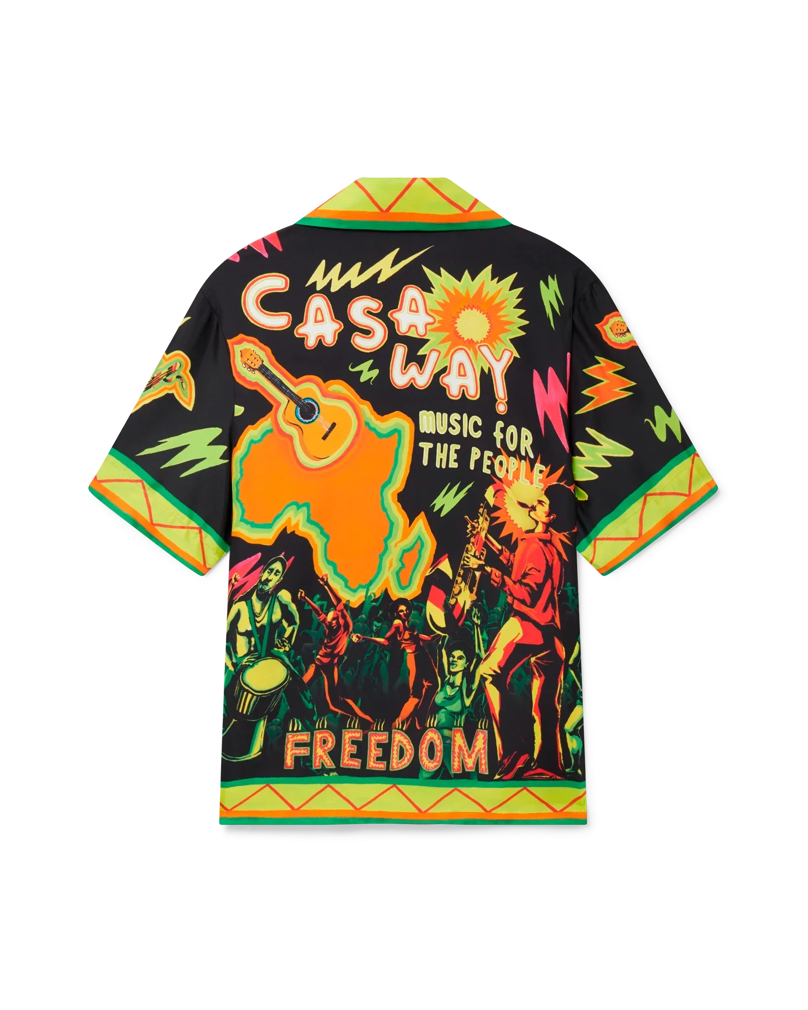 Music For The People Short Sleeve Silk Shirt