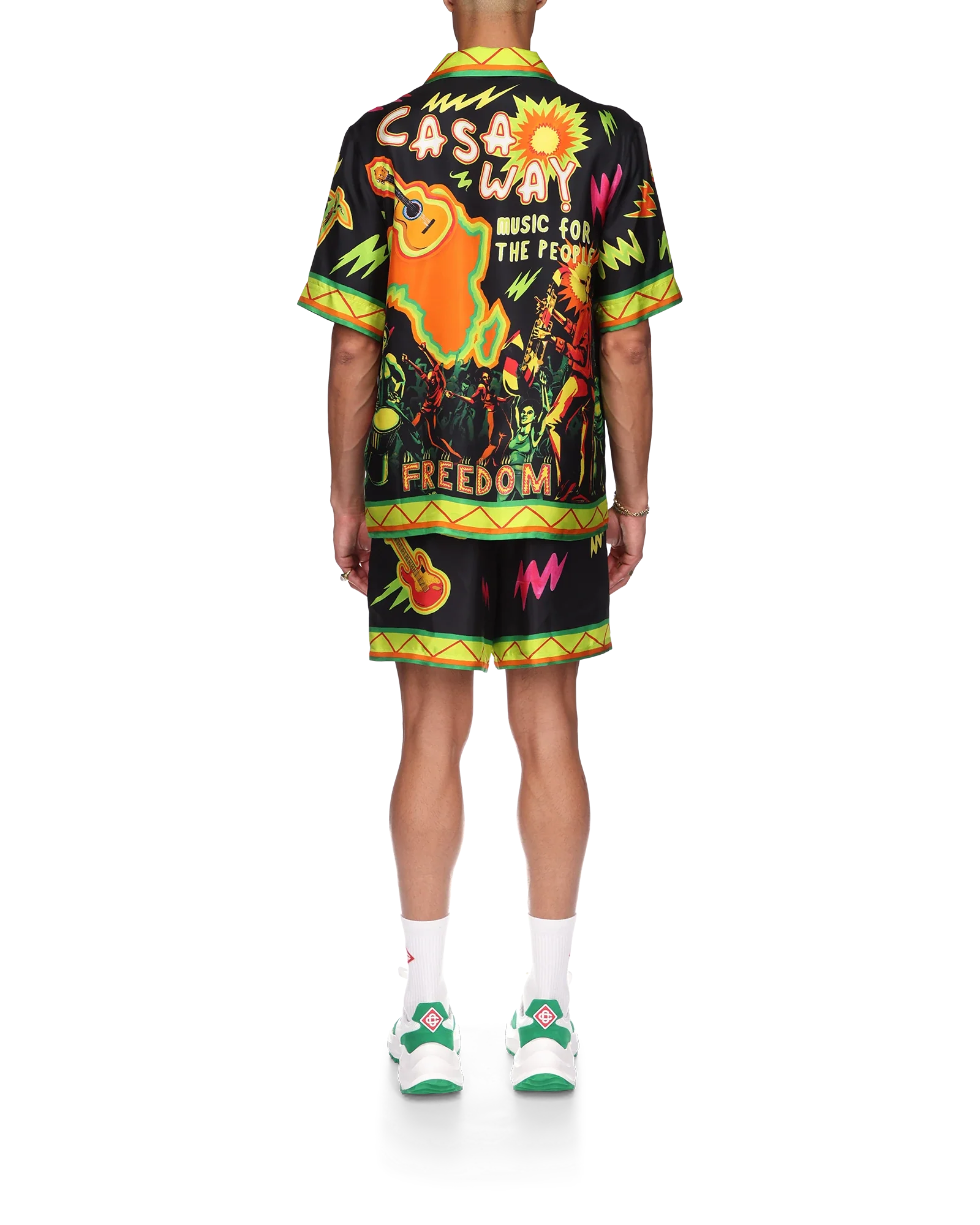 Music For The People Short Sleeve Silk Shirt