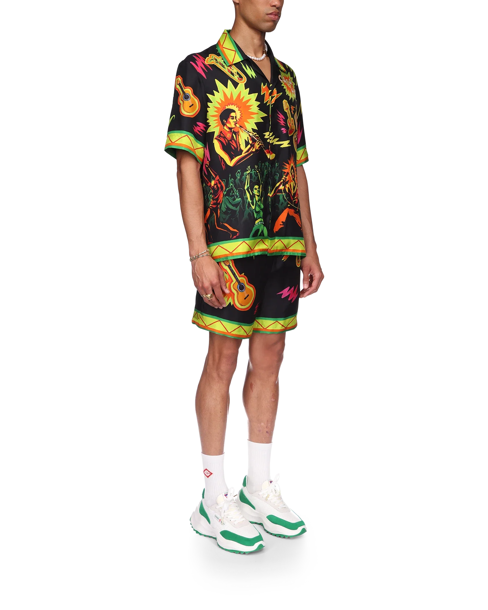 Music For The People Short Sleeve Silk Shirt
