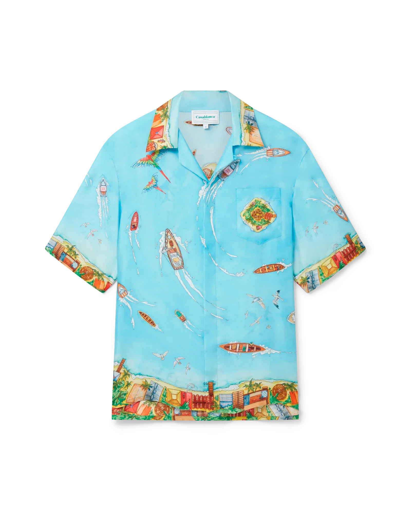 Maison Sur Piloti Short Sleeve Silk Shirt