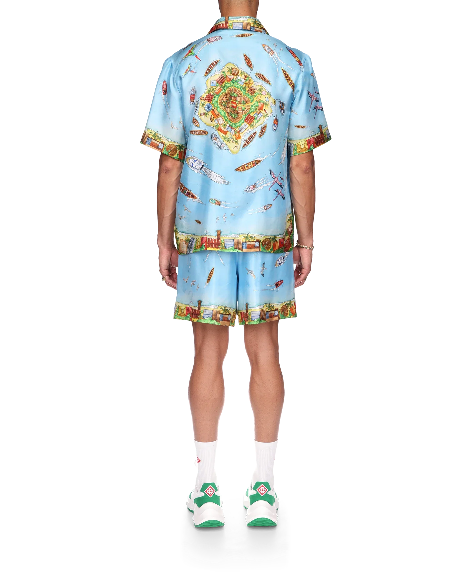 Maison Sur Piloti Short Sleeve Silk Shirt