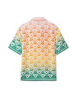 Gradient Heart Monogram Silk Shirt