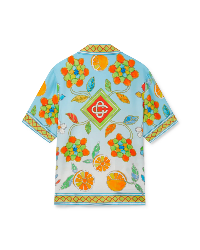 Yoruba Flowers Silk Shirt