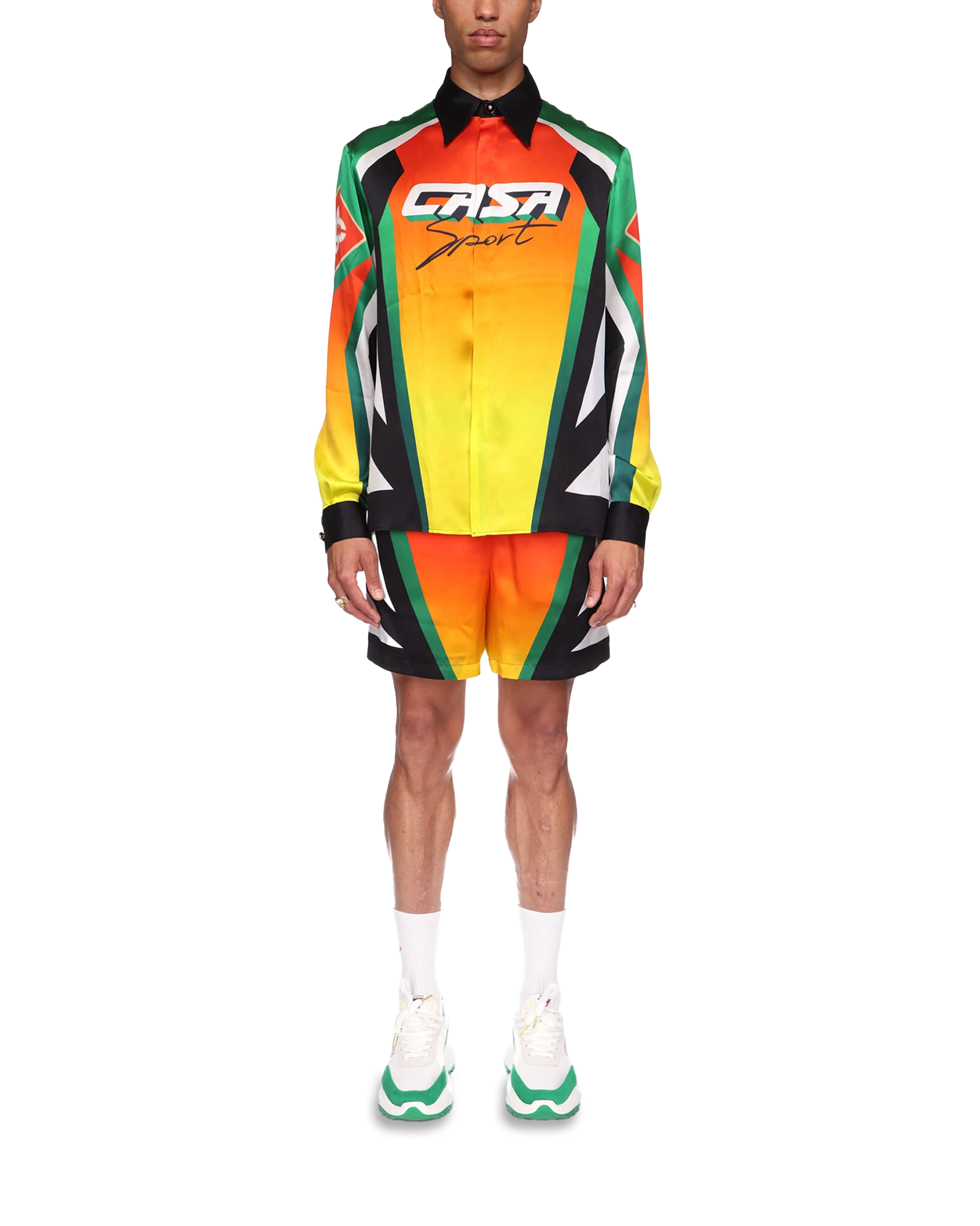 Chemise en soie à manches longues Casa Moto Sport