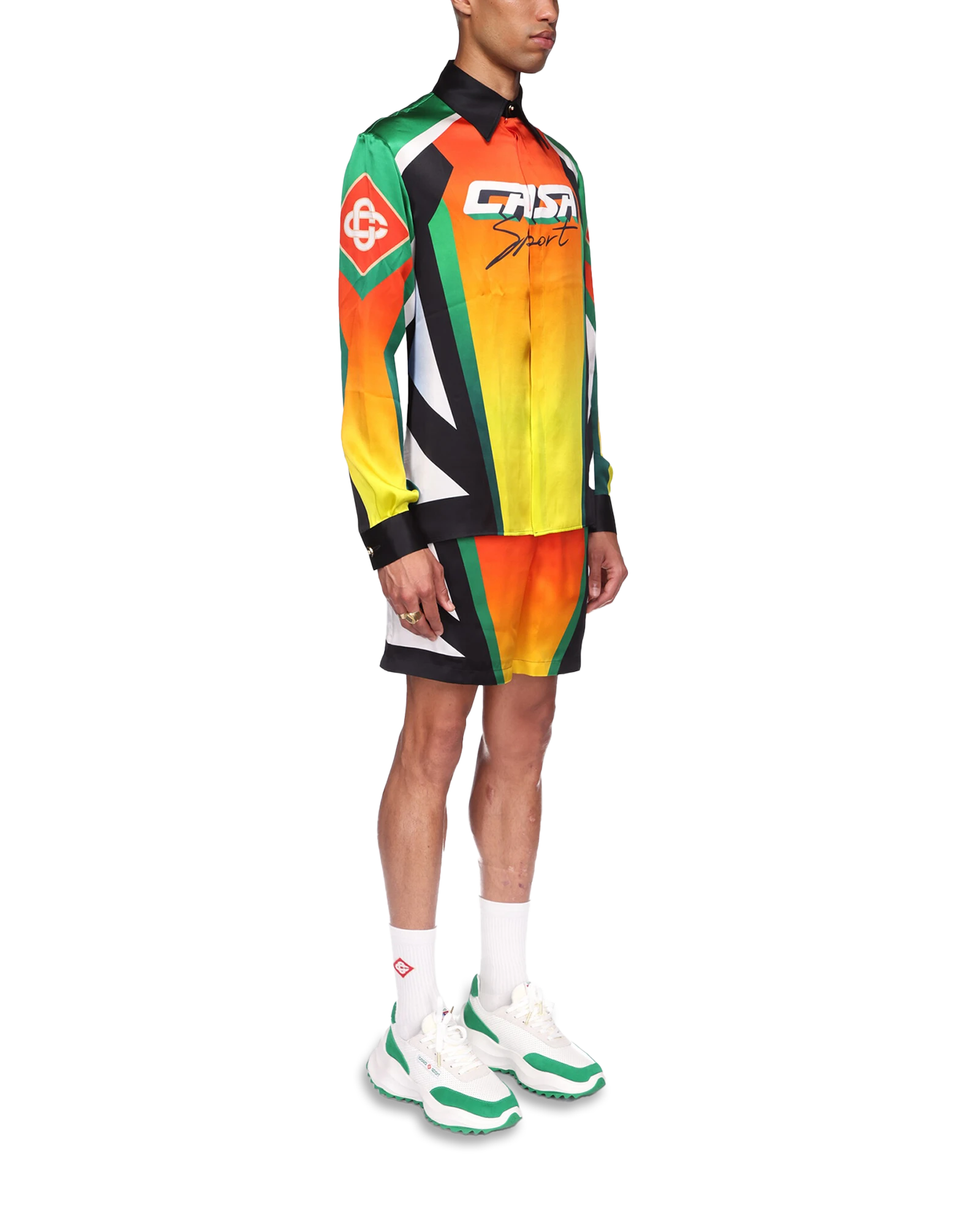 Chemise en soie à manches longues Casa Moto Sport