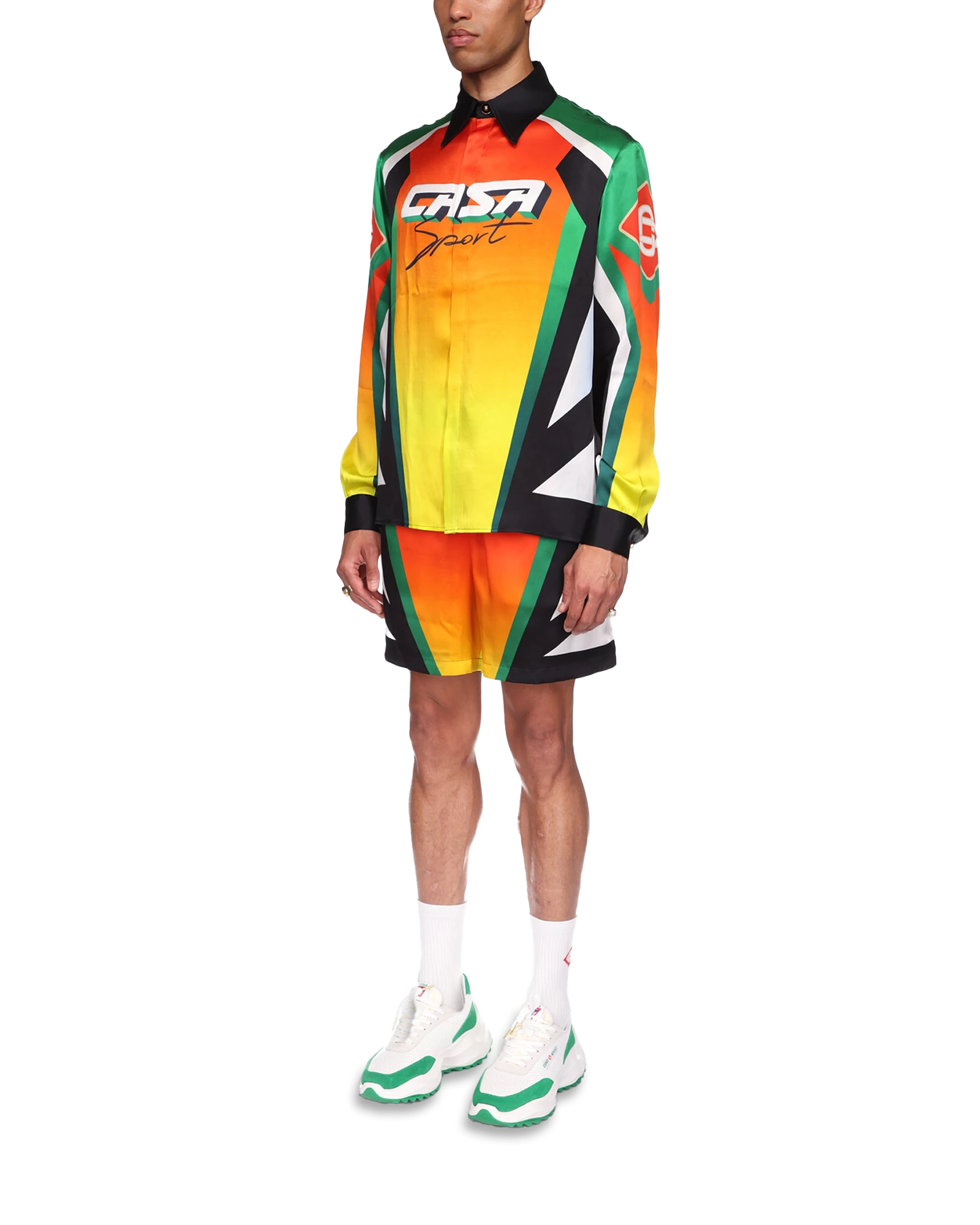 Chemise en soie à manches longues Casa Moto Sport