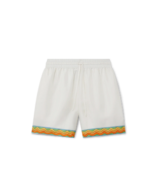 Afro Cubism Tennis Club Silk Shorts