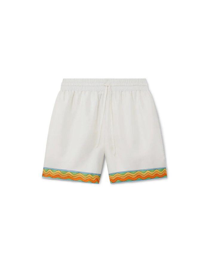 Afro Cubism Tennis Club Silk Shorts