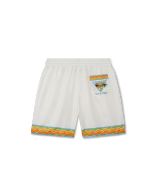 Afro Cubism Tennis Club Silk Shorts