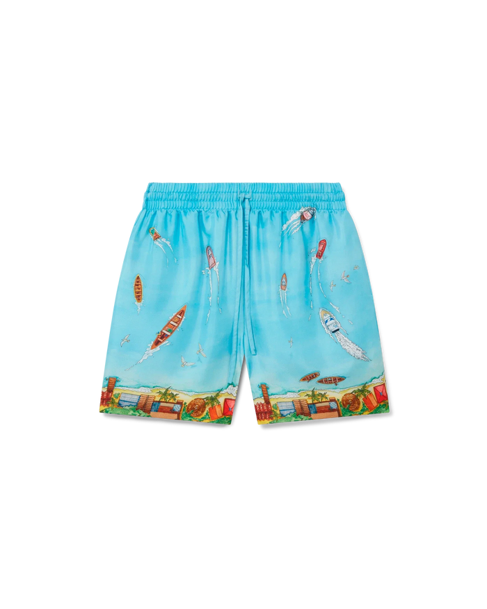 Maison Sur Piloti Silk Shorts