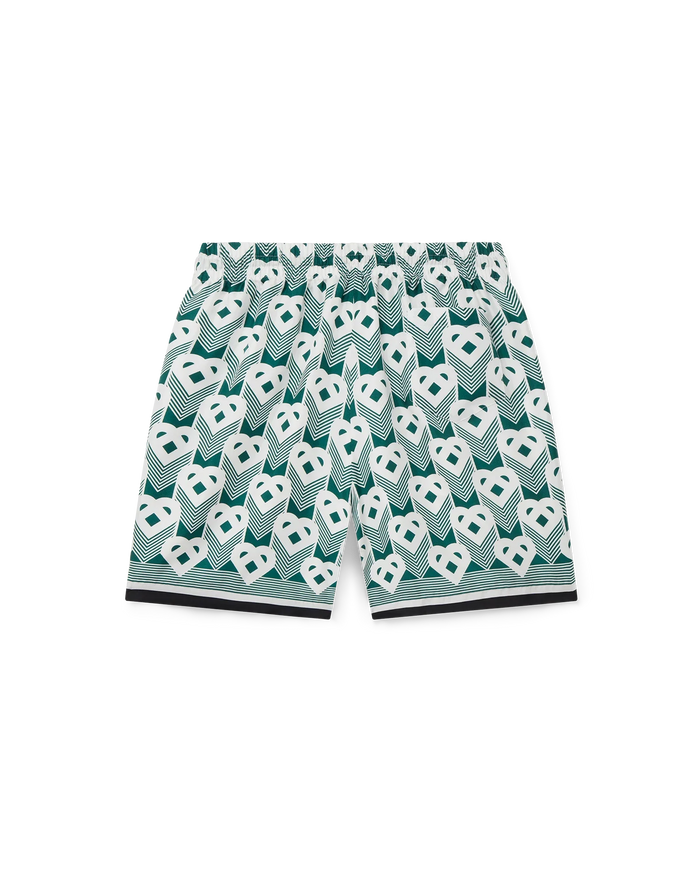 Heart Monogram Swim Trunks