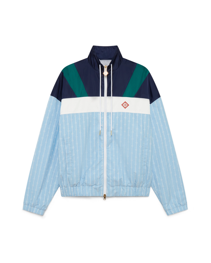 Pinstripe Laurel Track Jacket