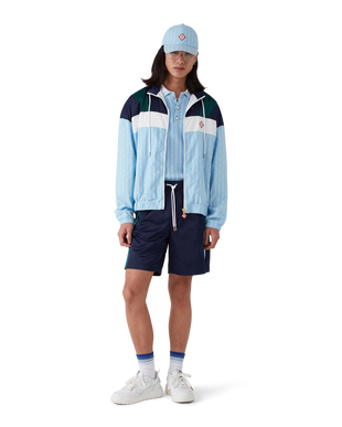 Pinstripe Laurel Track Jacket