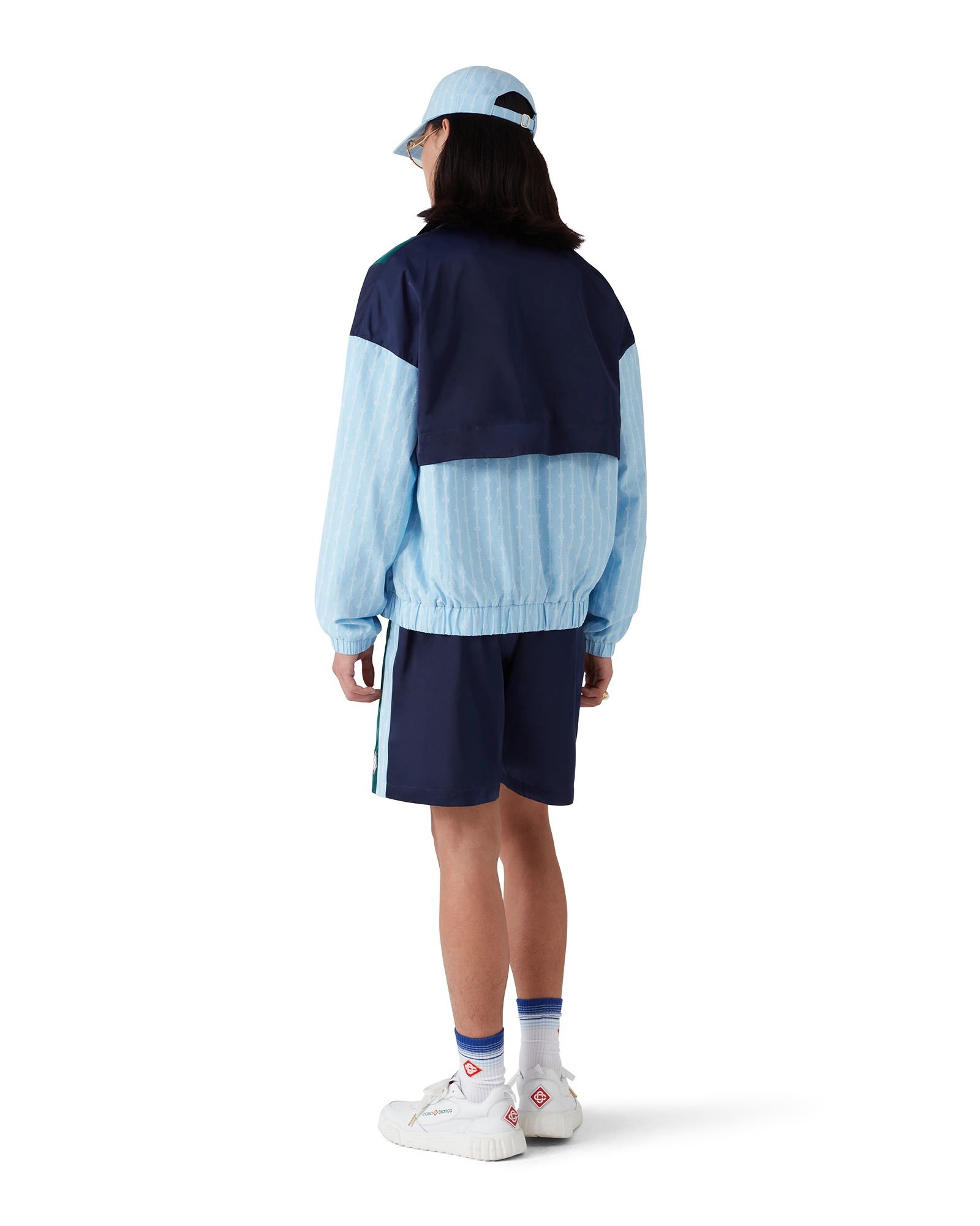 Pinstripe Laurel Track Jacket