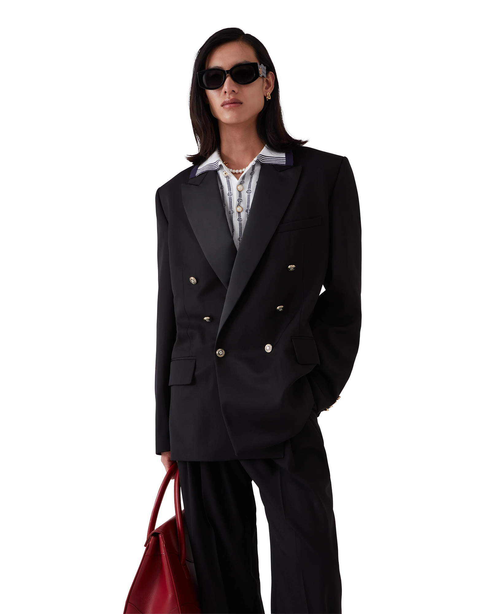 Wool Double Breasted Blazer