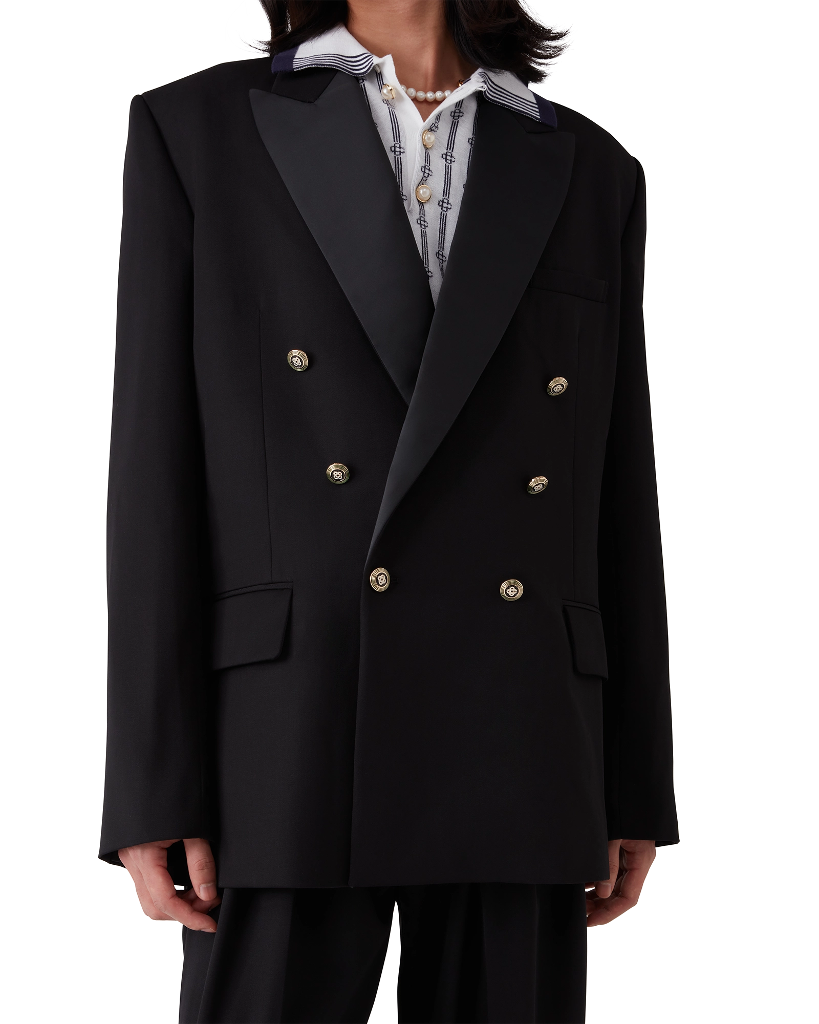 Wool Double Breasted Blazer