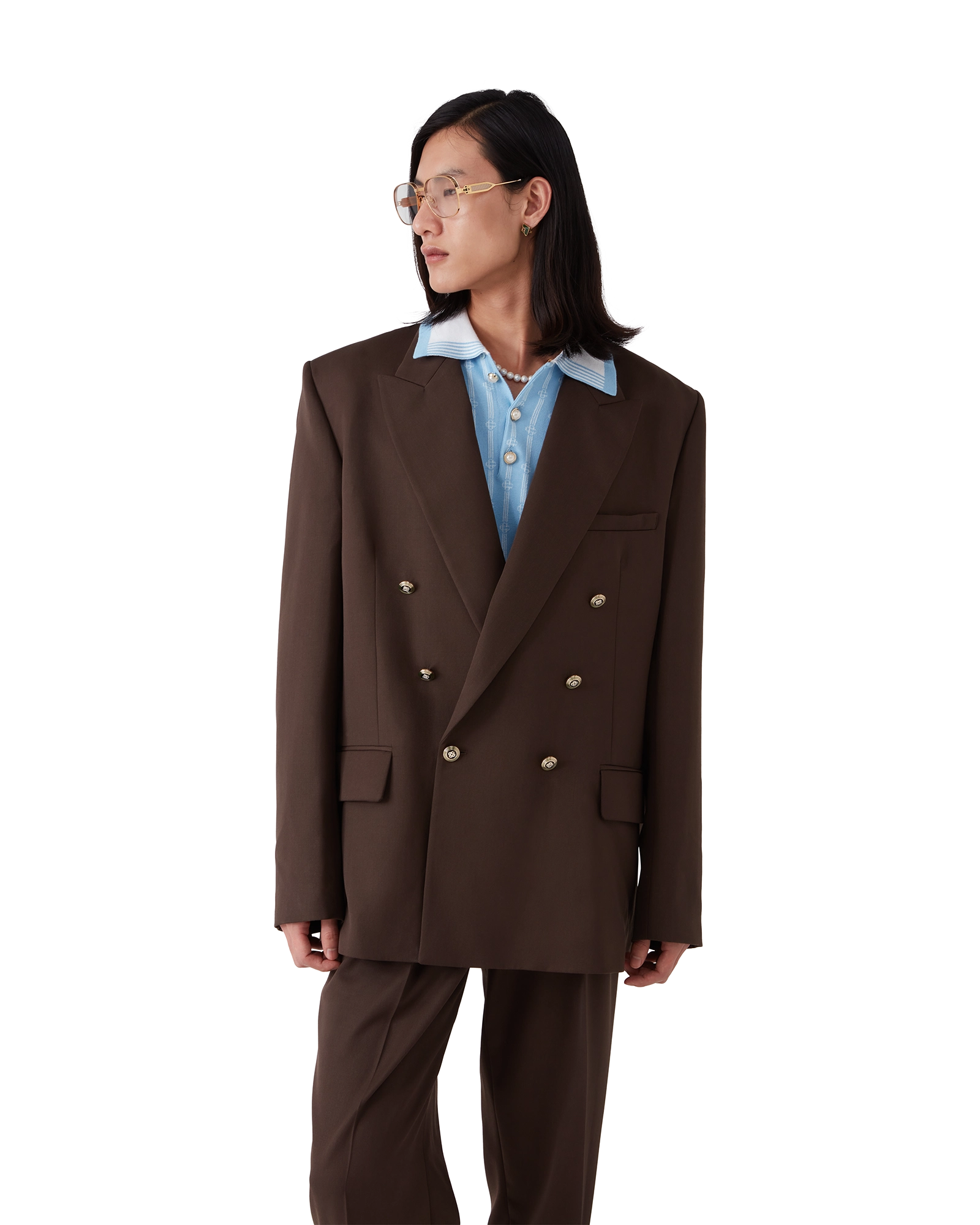 Wool Double Breasted Jacket