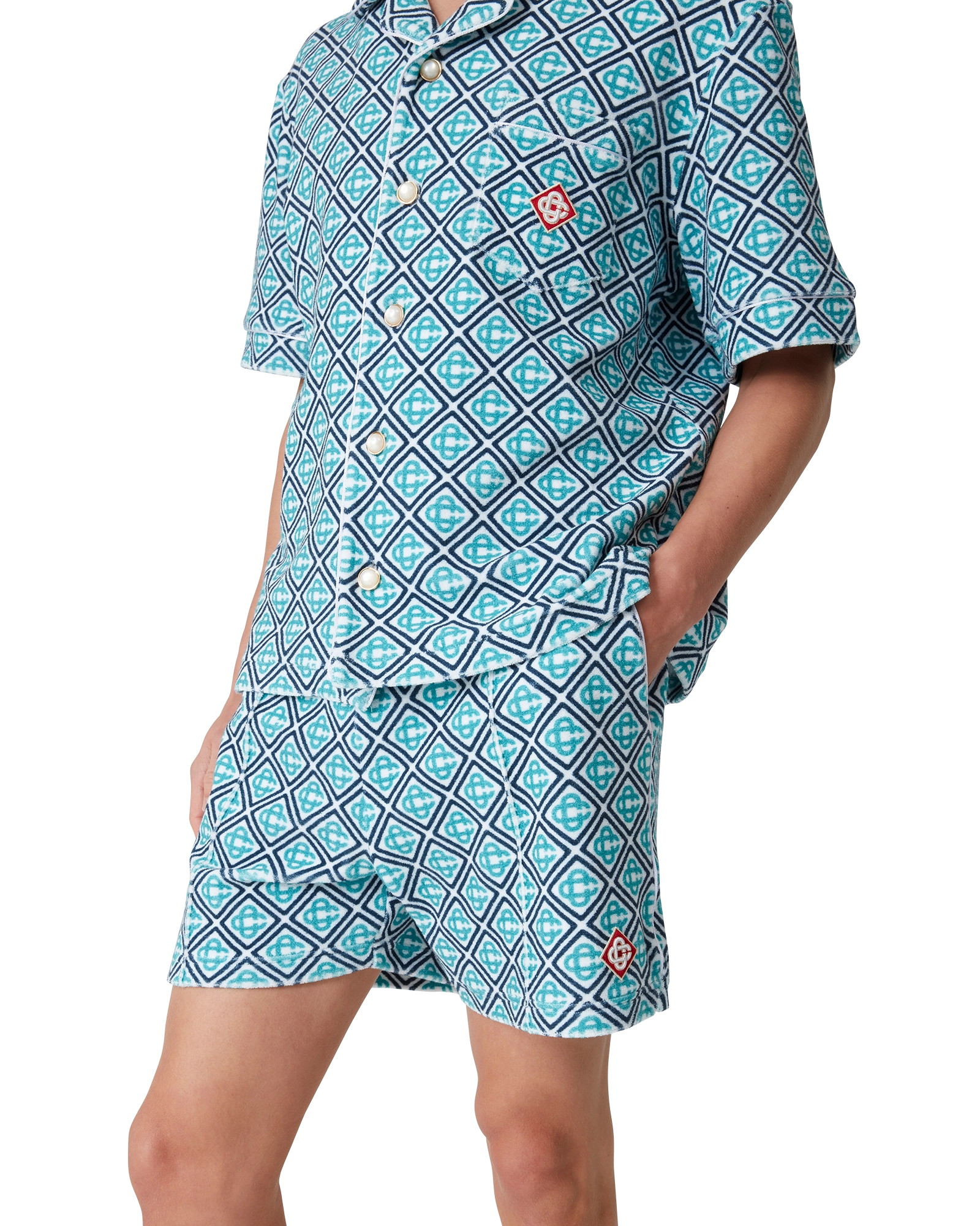 Short en tissu éponge Monogram