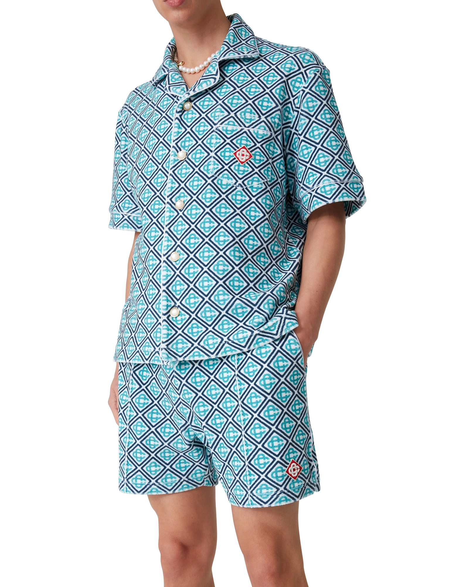 Short en tissu éponge Monogram