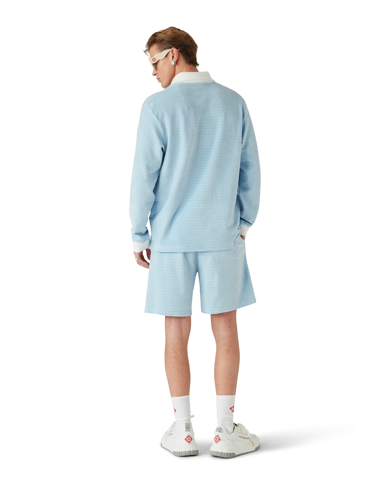 Velour Stripe Shorts