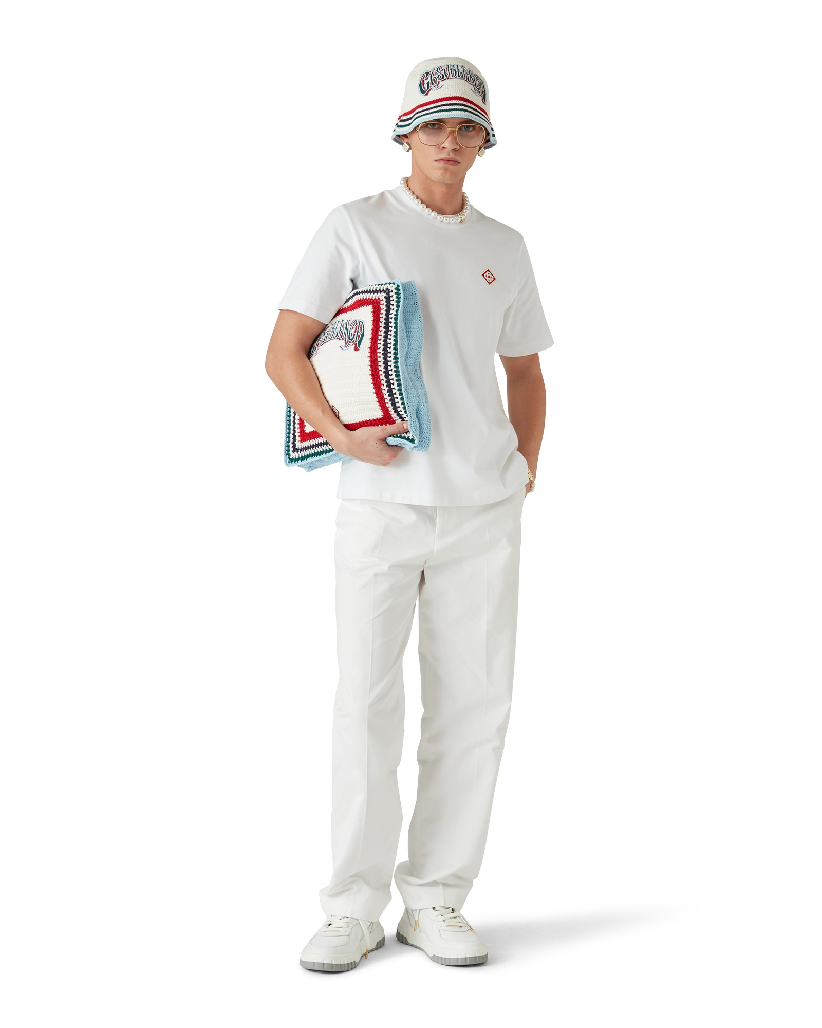 White Diamond Logo Short Sleeve T-Shirt