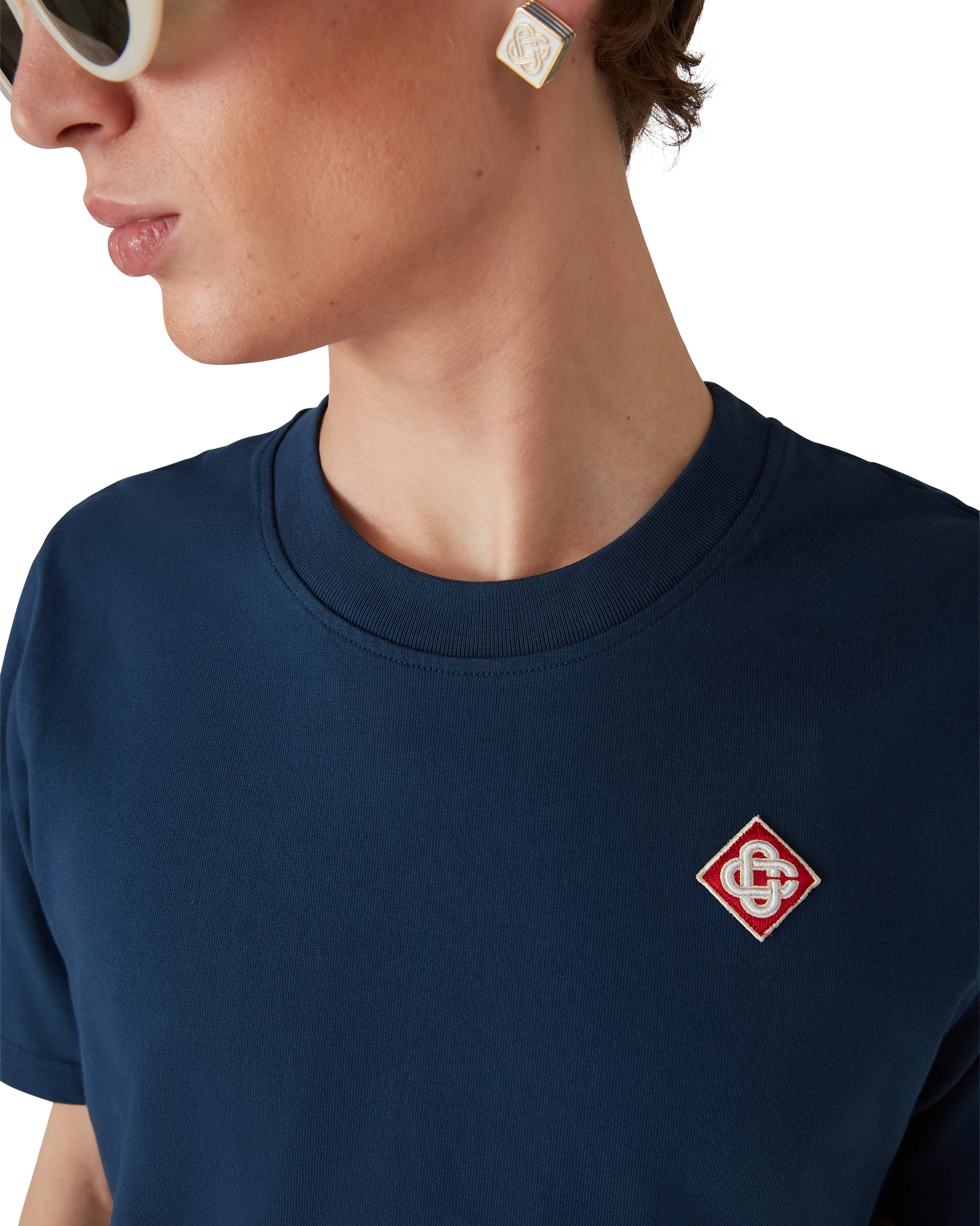 Navy Diamond Logo Short Sleeve T-Shirt