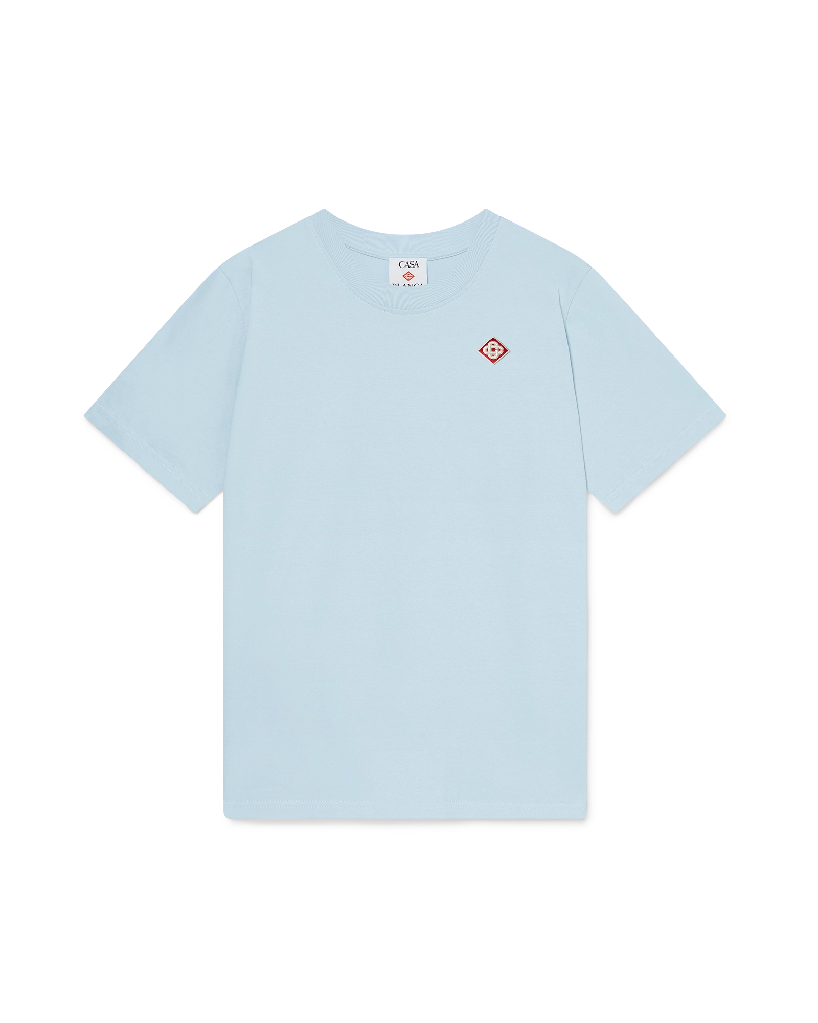 Light Blue Diamond Logo Short Sleeve T-Shirt
