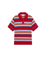 Stripe Oversized Polo Shirt