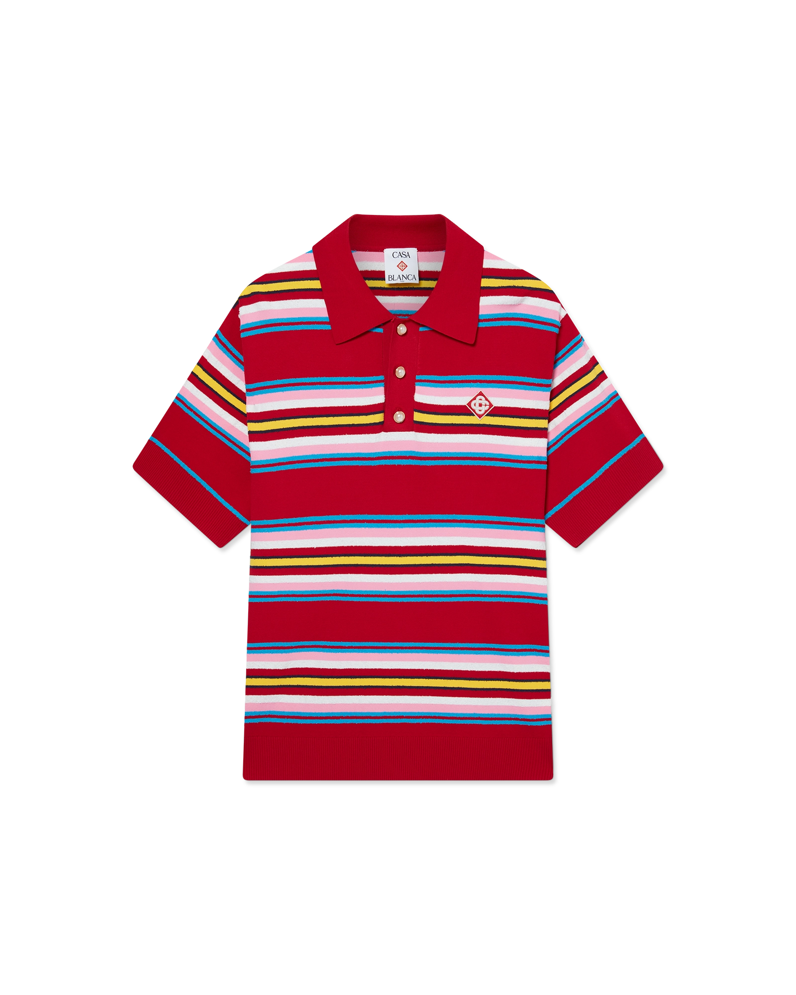 トップス MULTI STRIPE L/S POLO SHIRT Multicolor KAPITAL Multi Stripe Piquet Box Polo Shirt | SVD