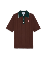 Cable Knit Oversized Polo Shirt | Casablanca Paris Cable Knit Oversized Polo Shirt | Casablanca Paris