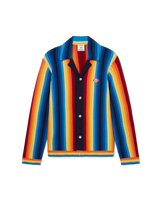 Gradient Stripe Towelling Jacket