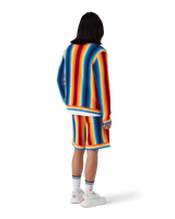 Gradient Stripe Towelling Jacket