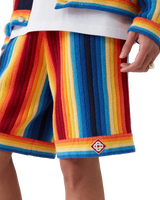 Gradient Stripe Towelling Shorts