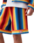 Gradient Stripe Towelling Shorts