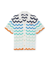 Gradient Wave Crochet Shirt | Casablanca Paris Gradient Wave Crochet Shirt | Casablanca Paris