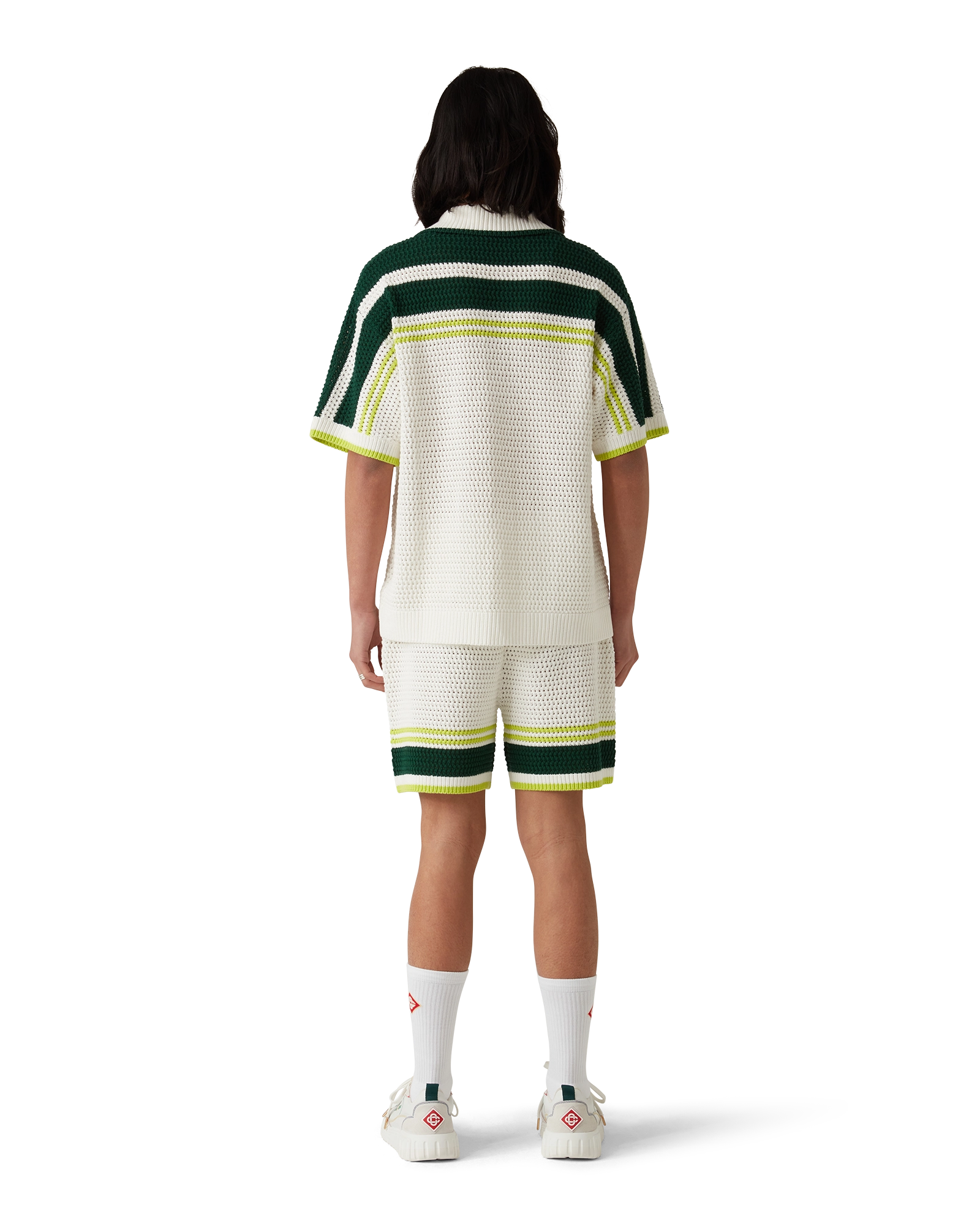 Tennis Short Sleeve Crochet Shirt