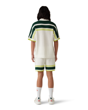 Tennis Short Sleeve Crochet Shirt