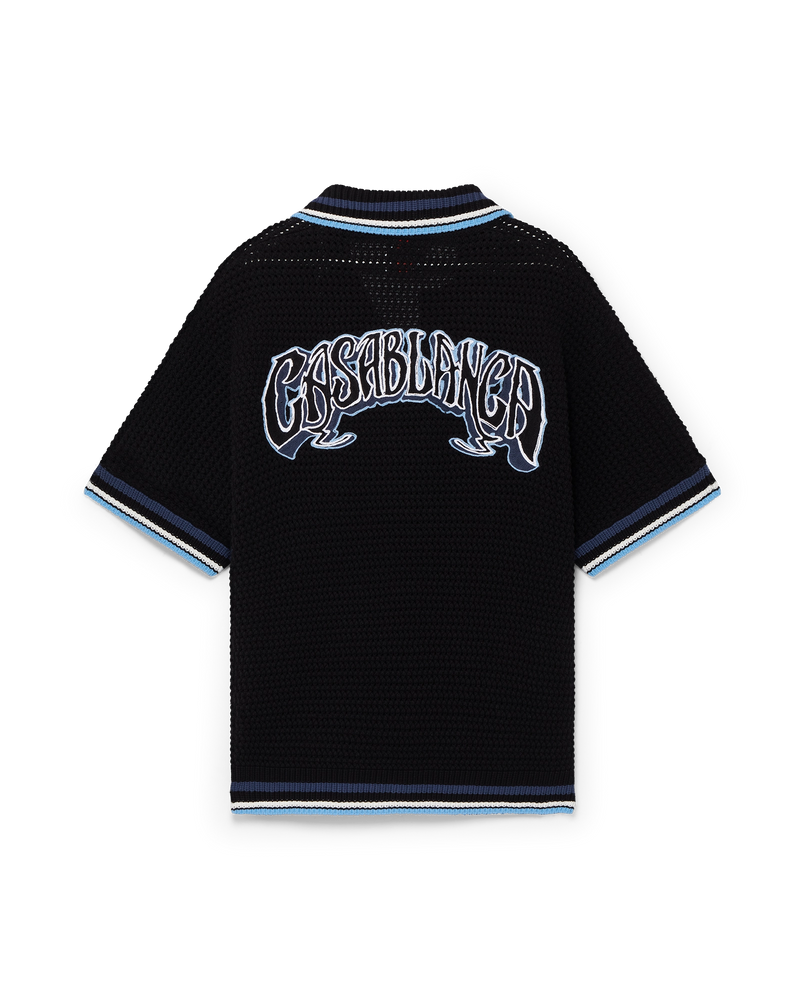 Tennis Cotton Crochet Short Sleeve Shirt – Casablanca