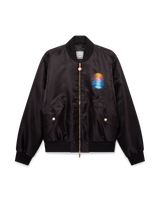 Organza Gradient Bomber Jacket