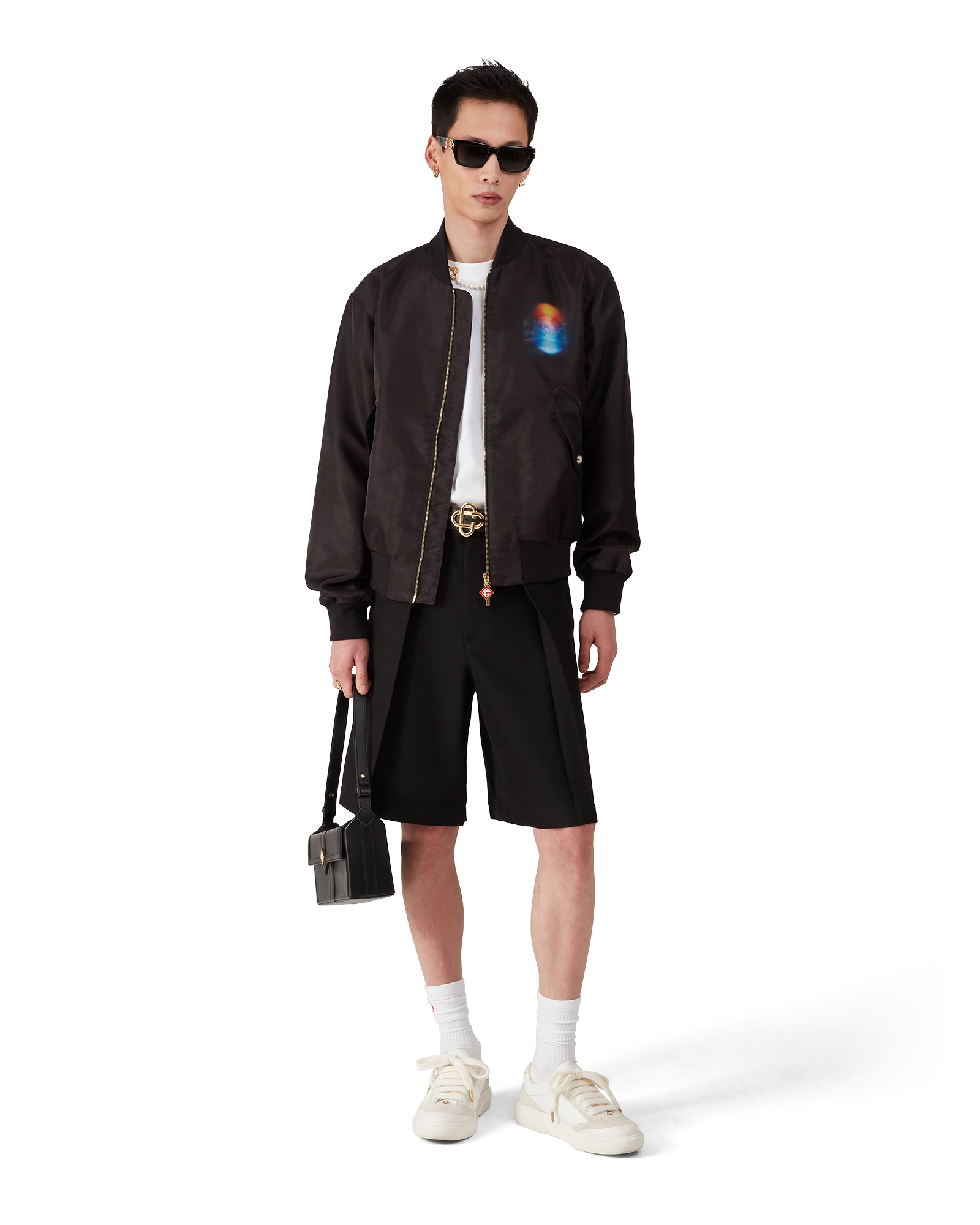 Organza Gradient Bomber Jacket