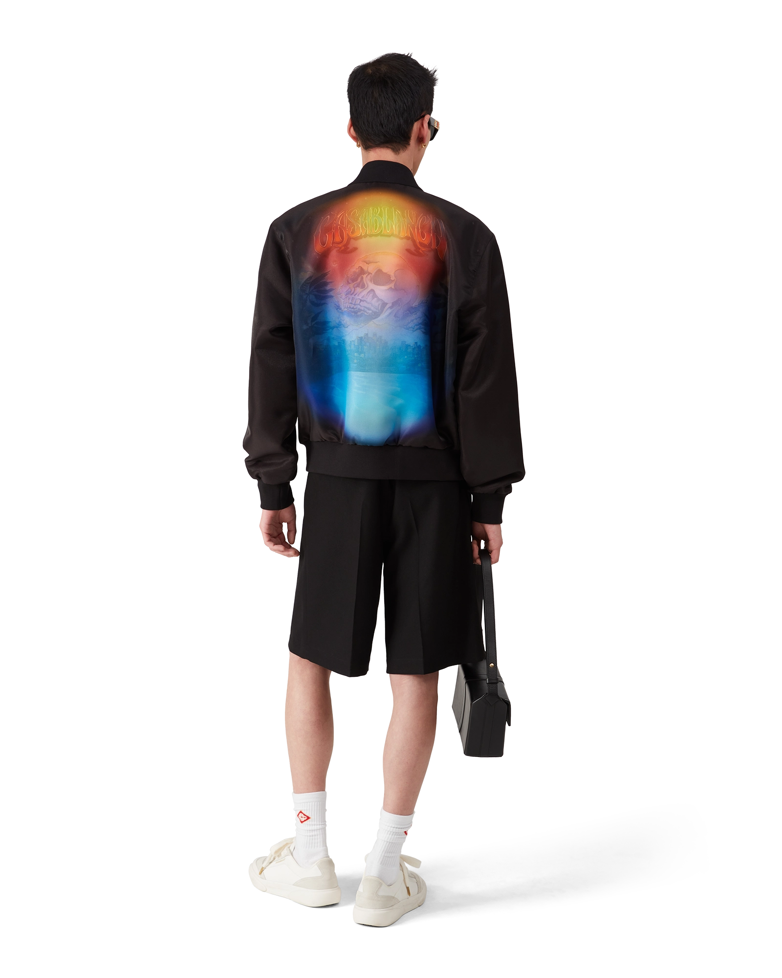 Organza Gradient Bomber Jacket