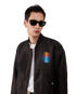 Organza Gradient Bomber Jacket