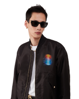 Organza Gradient Bomber Jacket