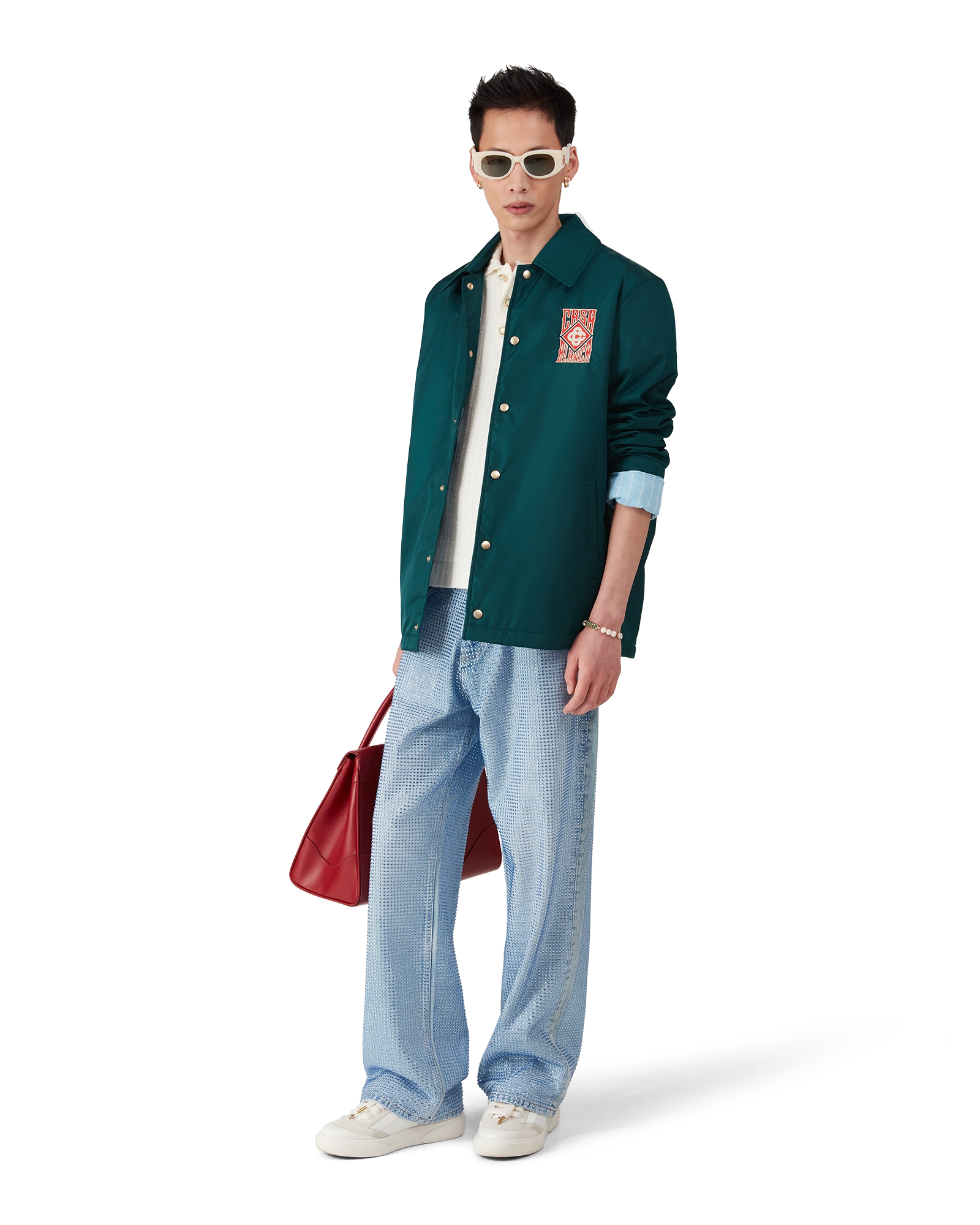 Gothic Logo Stadium Jacket