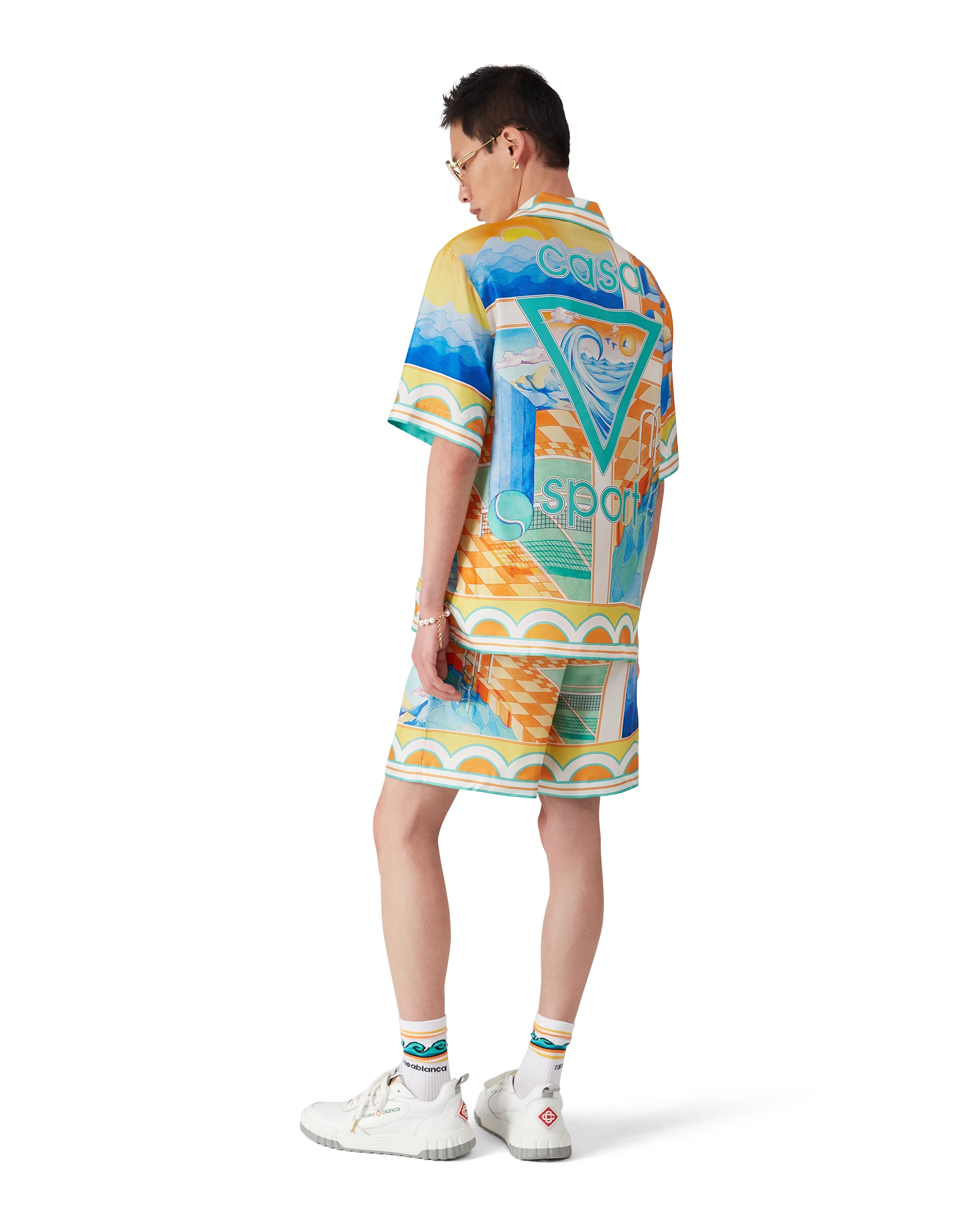 Surreal Pool Short Sleeve Silk Shirt