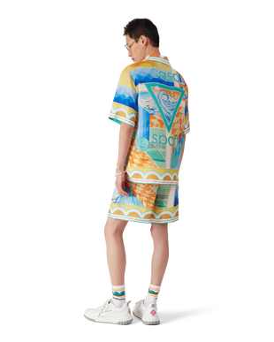 Surreal Pool Short Sleeve Silk Shirt