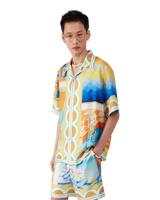 Surreal Pool Short Sleeve Silk Shirt