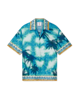 Poolside Emblem Short Sleeve Silk Shirt