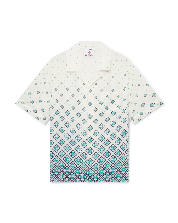 Gradient Monogram Linen Shirt