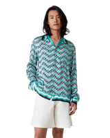 Monogram Wave Silk Shirt